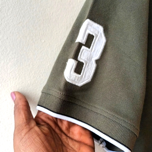 U.S Polo Assn Khaki Large Emblem Polo - Picture 8 of 8